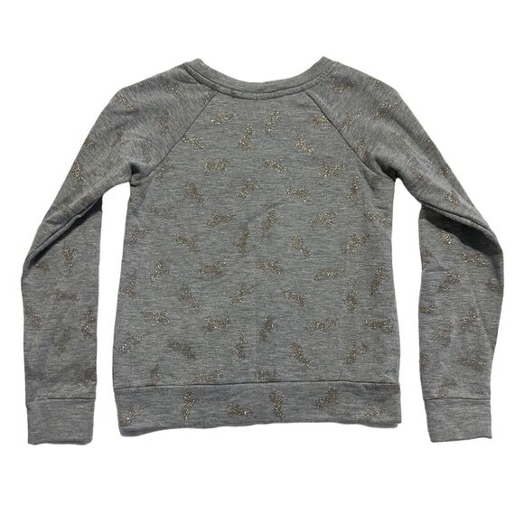 Ransom Girl S (7/8) Gray Sparkly Unicorn Sweatshirt - Picture 4 of 5